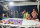 Patroli Malam Yonif TP 860/NSK Sisir Urei Faisei, Warga Diberi Imbauan Kamtibmas untuk Jaga Keamanan Lingkungan