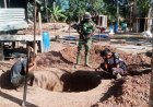 Kebersamaan TNI dan Masyarakat, Menjadi Kekuatan TMMD Dalam Membangun Sumur Galian di Wanam
