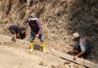 Perkuat Bekisting Pak Madrohim Pastikan Cor Beton TMMD Tetap Kokoh