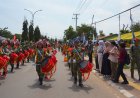 Dentuman Marching Band Kodam XXIV/MT Meriahkan Karnaval Pembangunan HUT ke-81 RI di Merauke