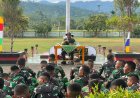 Pengarahan Danyonif kepada Prajurit Kebanggaan Yonif TP 804/DBAY