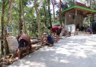 Pembereman Rabat Beton Tahap Akhir Satgas TMMD Sempurnakan Jalan Warga Gumelem Kulon
