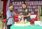 HUT Pertama Yonif TP 814/JZA: Kami Syukur Bersama Masyarakat, Hati Kitorang Semua Jadi Satu!