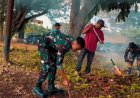 Sinergi TNI-Polri dan Pemda Sarmi Gelar Karya Bakti Bersihkan Lapangan Diklat untuk Sambut HUT RI ke-81