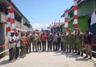 Komandan Yonif TP 804/DBAY Hadiri Peresmian Jembatan Merah Putih di Desa Girimulyo