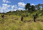 Karya Bakti Yonif TP 860/NSK di Kampung Botawa, Wujud Nyata Kepedulian TNI terhadap Kebersihan Lingkungan