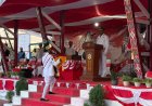 Khidmat Penurunan Sang Merah Putih di Waropen, Yonif TP 860/NSK Tunjukkan Soliditas Bersama Forkopimda