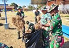 Semangat Jumat Bersih, Personel TNI/Polri dan Mahasiswa Wujudkan Lingkungan Bersih di Merauke
