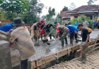 Jembatan Beton Sungai Mbawang Mulai Dicor Akses Warga Paweden Segera Terhubung