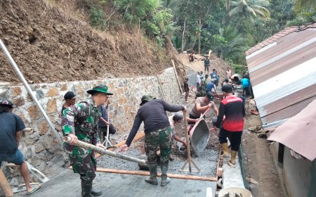 Tongkat Bambu Andalan Pelda Ratam di TMMD Reguler ke-129