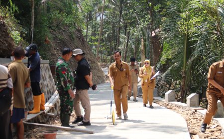 Sekdes Dampingi Pengukuran Pastikan Hasil TMMD Sesuai Standar