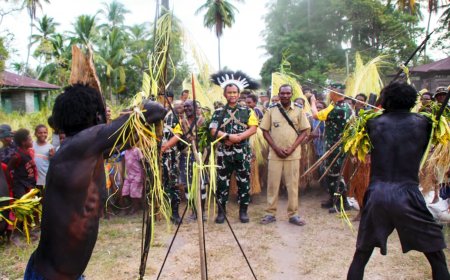 Tim Wasev TMMD ke-129 Sambangi Kampung Wanam, Dorong Pembangunan Untuk Kesejahteraan Masyarakat
