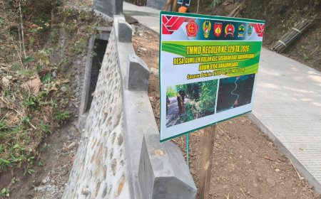 Enam Talud Rampung 100 Persen Gumelem Kulon Makin Kokoh