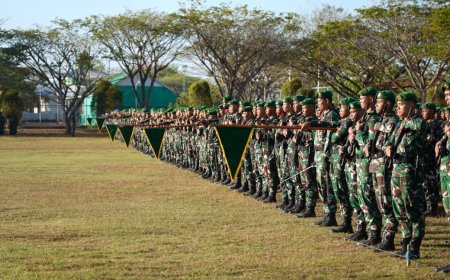 Upacara Bendera Wujudkan Disiplin, Nasionalisme dan Kesiapsiagaan Prajurit Kodam XXIV/Mandala Trikora