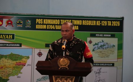 Dandim Nodelismen Hulu Paparkan Perjalanan TMMD Reguler ke-129 di Hadapan Tim Wasev