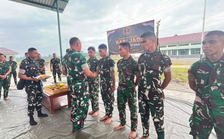 Momen Bersejarah, Yonif TP 820/DAAI Rayakan Satu Tahun Pengabdian di Bumi Cenderawasih