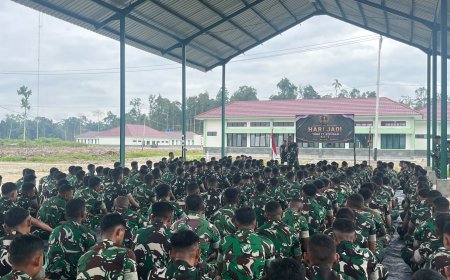 Tepat 1 Tahun yang Lalu, Yonif Tp 820/DAAI Memulai Perjalanan di Bumi Amungsa Timika