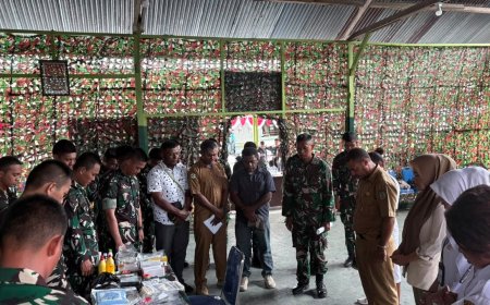 Sambut HUT ke-1, Yonif TP 860/NSK Gelar Khitanan Gratis untuk Warga di Waropen