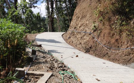 Rabat Beton 737 Meter Rampung 100 Persen Wajah Baru Jalan Dusun Kunir