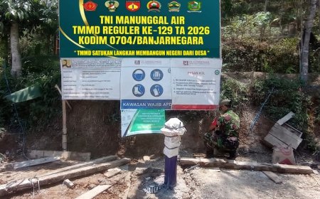 Sumur Bor TNI Manunggal Air di Pagedongan Rampung 100 Persen Harapan Baru untuk Warga