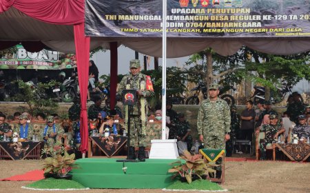 Danrem 071 Tutup TMMD Reguler ke-129 di Banjarnegara Bangun Desa untuk Perkuat Negeri