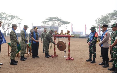 Sekali Pukul Gong Tanda TMMD ke-129 Berakhir Gotong Royong Tetap Bergema