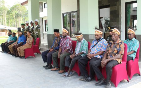 Rayakan HUT Pertama, Yonif TP 814/JZA Gelar Upacara Khidmat Bersama Tokoh Agama dan Masyarakat