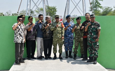 Jembatan Gantung Garuda Gembongdadi Diresmikan, Wujud Nyata Pengabdian TNI untuk Rakyat