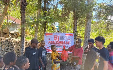 Kemeriahan Menyambut Kemerdekaan Republik Indonesia di Kabupaten Tolikara