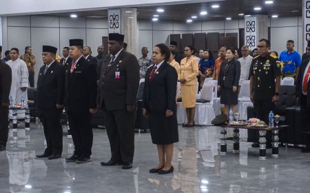 Kapoksahli Pangdam XXIV/MT Hadiri Pelantikan Pejabat Pimpinan Tinggi Pratama Papua Selatan