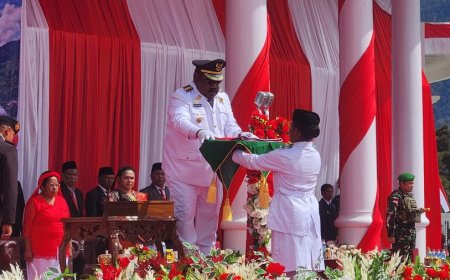 Upacara Detik-Detik Proklamasi di Lanny Jaya, Bupati: Kemerdekaan Harus Dirasakan Hingga Honai-Honai!