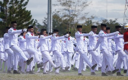 Upacara HUT ke-81 Kemerdekaan RI di Papua Pegunungan Berlangsung Khidmat dan Aman