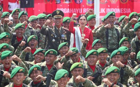 Yonif TP 804/DBAY Turut Sukseskan Upacara HUT ke-81 Kemerdekaan RI di Papua Tengah