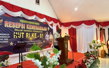 Resepsi Kenegaraan HUT ke-81 RI di Waropen, Jadi Momentum Perkuat Sinergi TNI-Polri dan Pemda