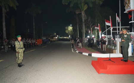 Pangdam XXIV/MT Kobarkan Semangat Perjuangan Lewat Taptu dan Pawai Obor di Merauke