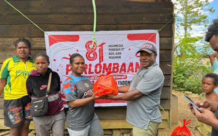 Suka Cita Menyambut Kemerdekaan Republik Indonesia di Kabupaten Tolikara