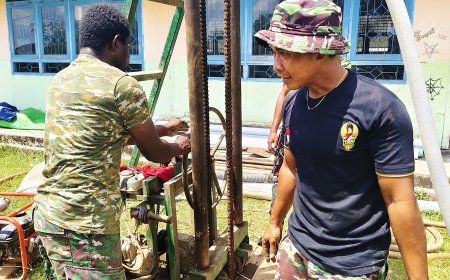Kehadiran TNI AD Akan Wujudkan Harapan Baru Air Bersih di SD Inpres Semangga I Merauke