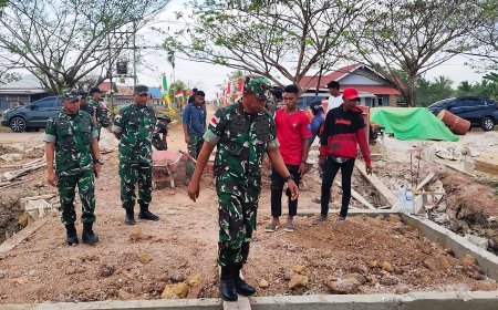 Dandim 1707/Merauke Dampingi Pangdam XXIV/Mandala Trikora Tinjau Jembatan Aramco di Waninggap Say