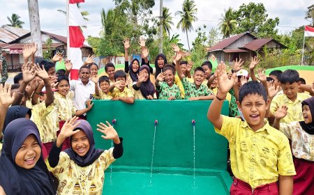 Peran TNI AD Wujudkan Air Bersih, Harapan Siswa dan Guru SD Inpres Semangga III Kini Terwujud