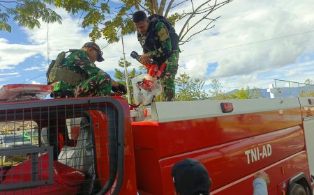 Ransus Damkar Bantuan Kemhan RI Tiba di Wamena, Perkuat Kesiapsiagaan Kodim 1716/Tolikara