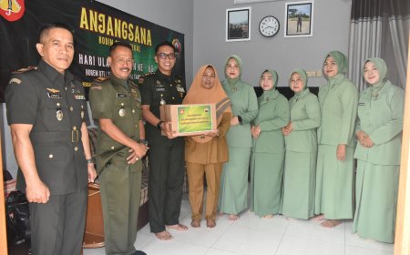 HUT ke-65 Korem 071/Wijayakusuma, Kodim 0712/Tegal Gelar Anjangsana kepada Warakawuri