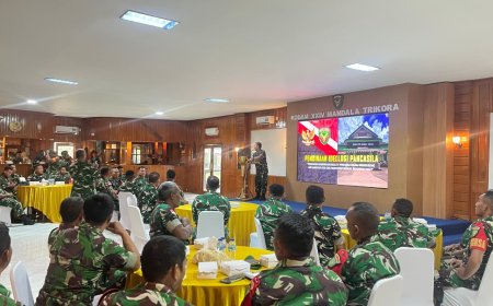 Kodam XXIV/MT Perkuat Ideologi Pancasila bagi Babinsa untuk Dukung Asta Cita Pemerintah