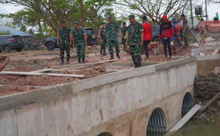 Pangdam XXIV/MT Tinjau Jembatan Penghubung Aktivitas Warga Merauke