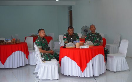 Pangdam XXIV/MT Ikuti Vicon Wapanglima TNI, Evaluasi KDKMP dan Tekankan Percepatan Pembangunan di Papua Selatan