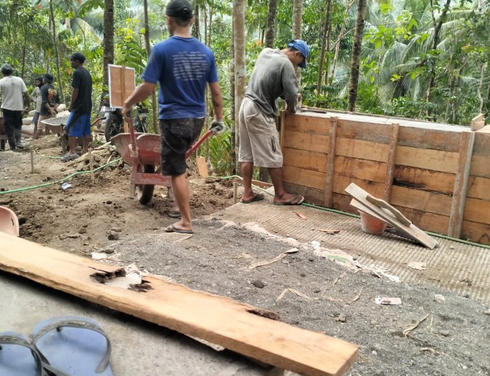 Bekisting Brug Dipasang Satgas TMMD Pastikan Plat Beton Kokoh