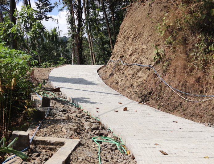 Rabat Beton 737 Meter Rampung 100 Persen Wajah Baru Jalan Dusun Kunir