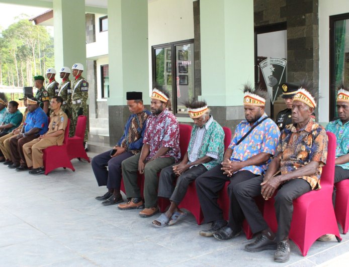 Rayakan HUT Pertama, Yonif TP 814/JZA Gelar Upacara Khidmat Bersama Tokoh Agama dan Masyarakat