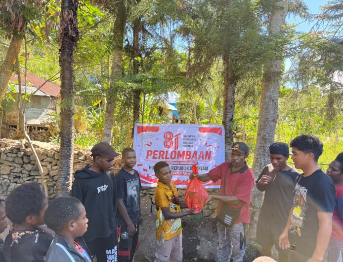 Kemeriahan Menyambut Kemerdekaan Republik Indonesia di Kabupaten Tolikara