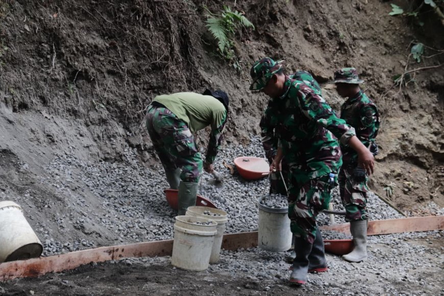 Serka Suwanto Langsir Split Setiap Batu Menjadi Pondasi Kemajuan Desa