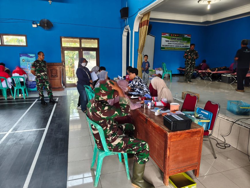 Dari Membangun Jalan hingga Menyelamatkan Nyawa Serka Supriyanto Donorkan Darah di TMMD